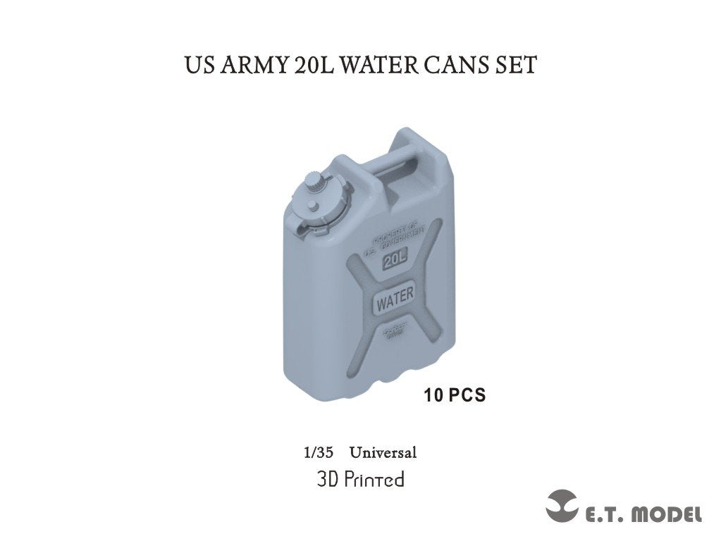 ET Model P35-241 US ARMY 20L WATER CANS SET(3D Printed) 1/35
