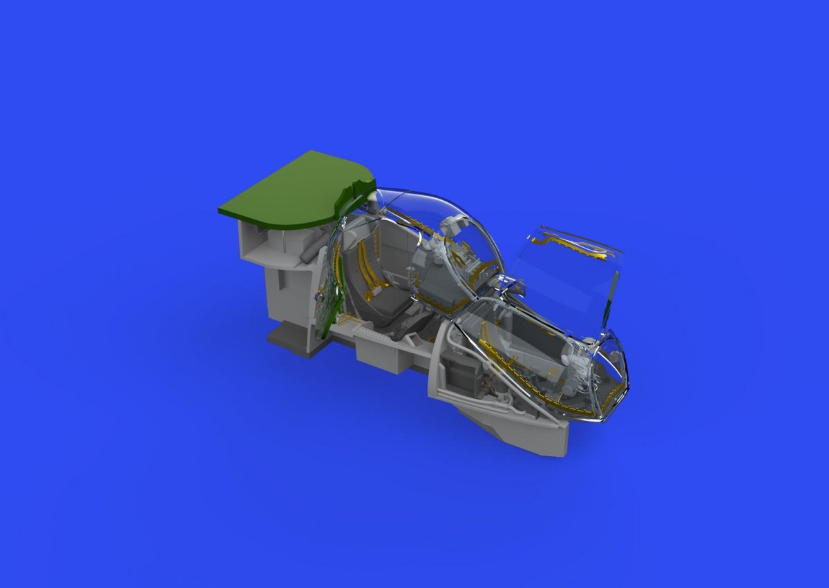 Eduard 648838 Mi-24V cockpit black (Mi-35) PRINT &amp; SPACE 1/48