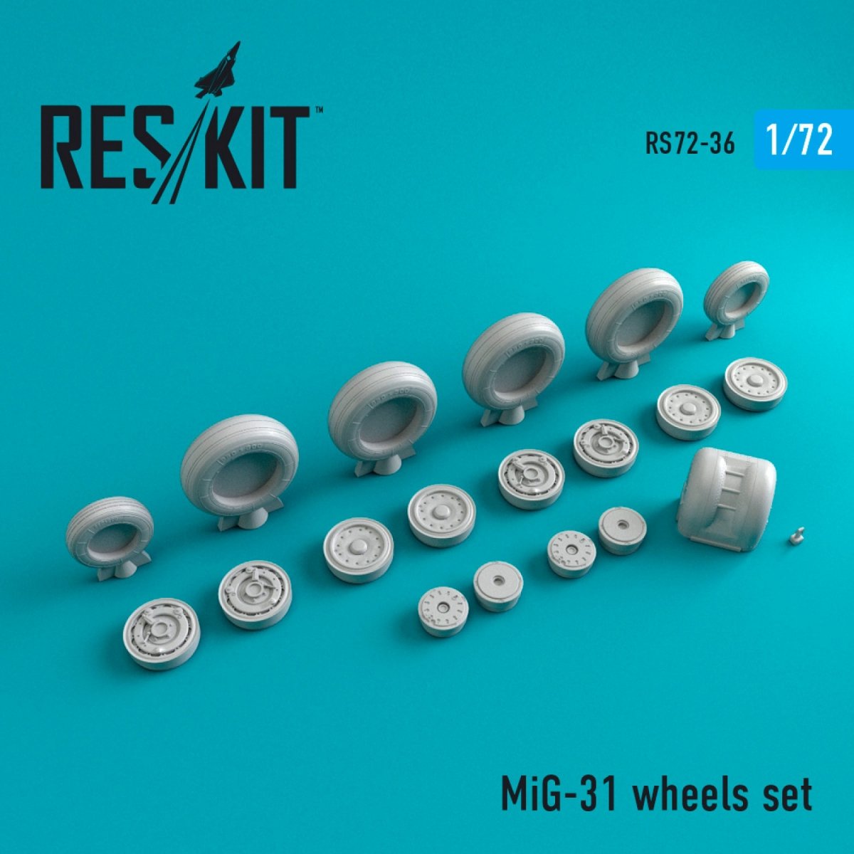 RESKIT RS72-0036 MIG-31 WHEELS SET 1/72