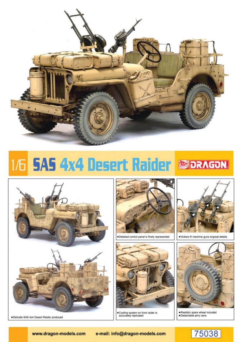 Dragon 75038 SAS 4x4 Desert Raider 1/6 – image 4