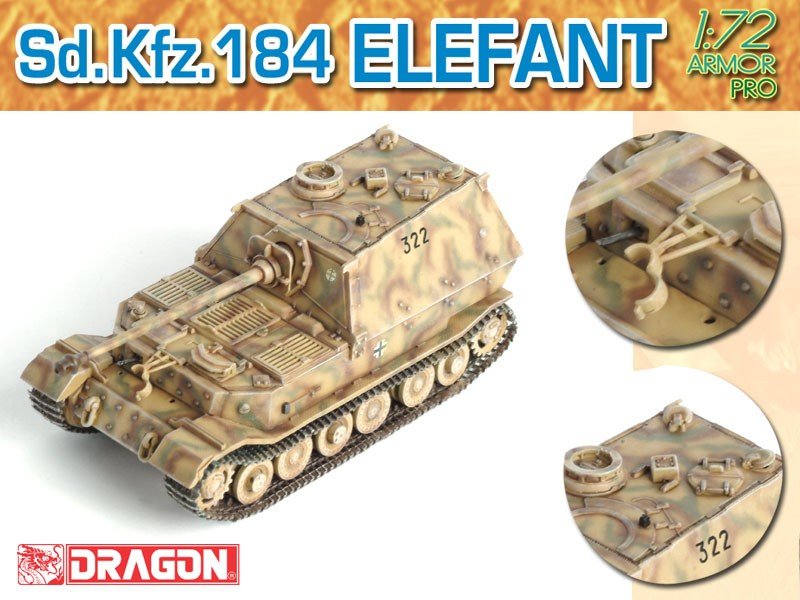 Dragon 7253 Sd.Kfz.184 Elefant 1/72 – image 2