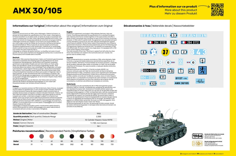 Heller 57137 Starter Kit - AMX 30/105 1/35 – image 4