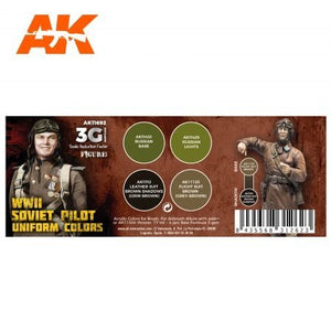AK Interactive AK11692 WWII SOVIET PILOT UNIFORM COLORS 4x17 ml – image 2