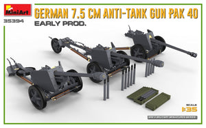 MiniArt 35394 GERMAN 7.5CM ANTI-TANK GUN PAK 40. EARLY PROD 1/35 – imagen 4