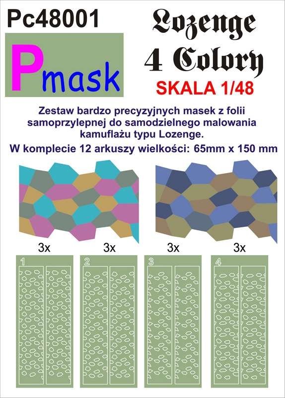 P-Mask PC48001 LOZENGE 4 COLORS (1/48)