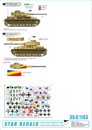 Star Decals 35-C1163 Axis Tank Mix # 2. Romanian tanks 1/35 – Bild 2