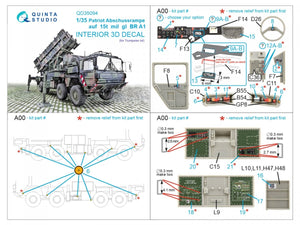Quinta Studio QD35094 Patriot Abschussrampe auf 15t mil gl BR A1 3D-Printed &amp;amp; colored Interior on decal paper (Trumpeter) 1/35 – obrázek 14