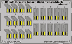 Eduard 49050 Remove Before Flight - yellow/black 1/48