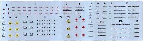 AML D32001 Decal Messerschmitt Bf 109K-4 part I 1/32 – obrázek 2