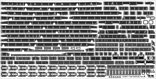 Pontos 37034FB USS BB-63 Missouri 1945 Advanced Detail Up Set for Hobbyboss Kit (Deck Blue 20B stained wooden deck) 1/350 – image 30