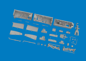 Eduard 6481165 Jaguar wheel bays &amp; undercarriage legs PRINT for AIRFIX 1/48