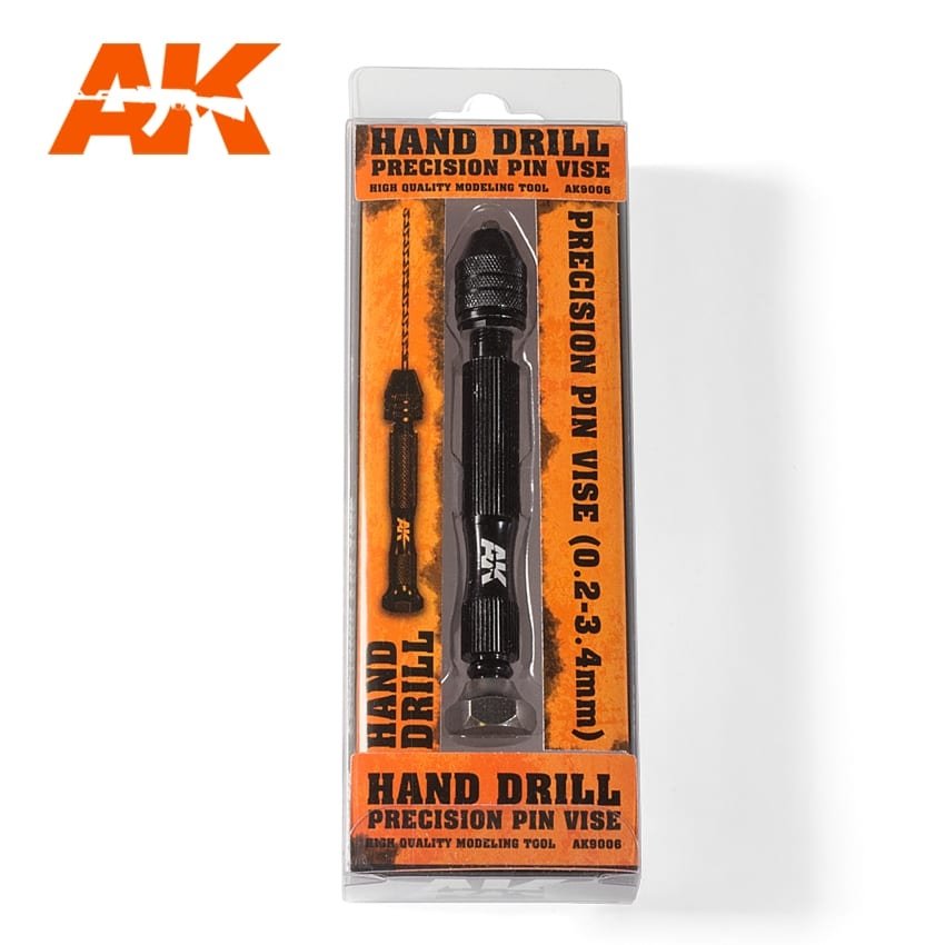Porte-broches de précision pour perceuse manuelle AK Interactive AK9006 (0,2 mm - 3,4 mm)
