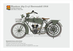 Copper State Models B32-002 Wanderer 4PS 1916 Motorcycle 1/32 – Bild 8