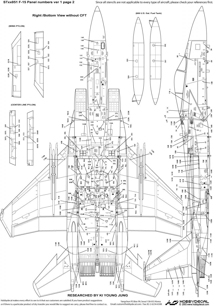 HobbyDecal ST48051V1 F-15 Panel numbers ver 1 1/48 – image 3