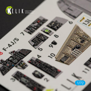 KELIK K72038 F-4J/S &amp;quot;PHANTOM II&amp;quot; INTERIOR 3D DECALS FOR HASEGAWA KIT 1/72 – image 4