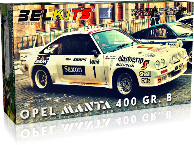 BelKits 009 Opel Manta 400 Gr. B Uren van Ypres 1984 1/24