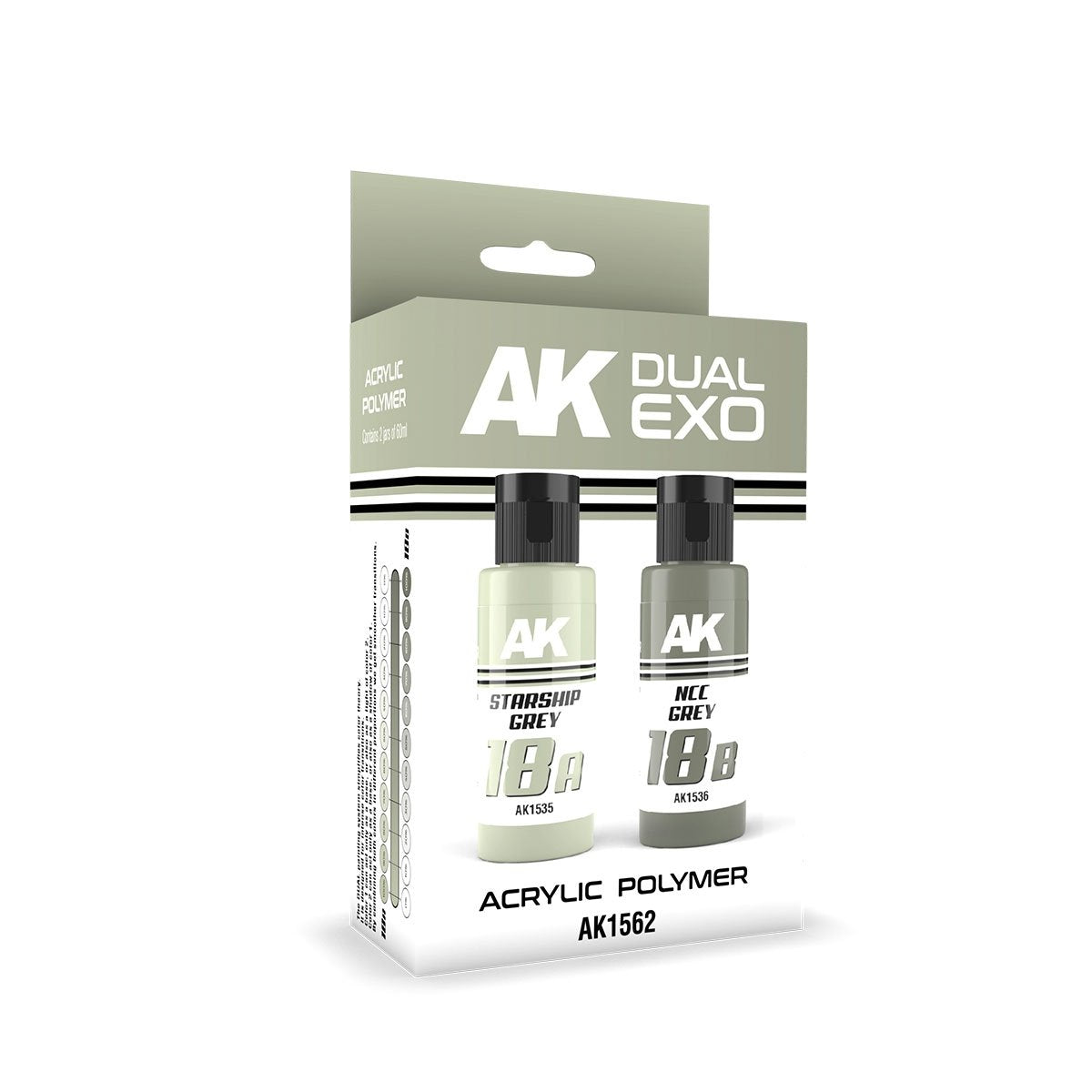 AK Interactive AK1562 DUAL EXO SET 18 – 18A STARSHIP GRAY &amp; 18B NCC GRAY 