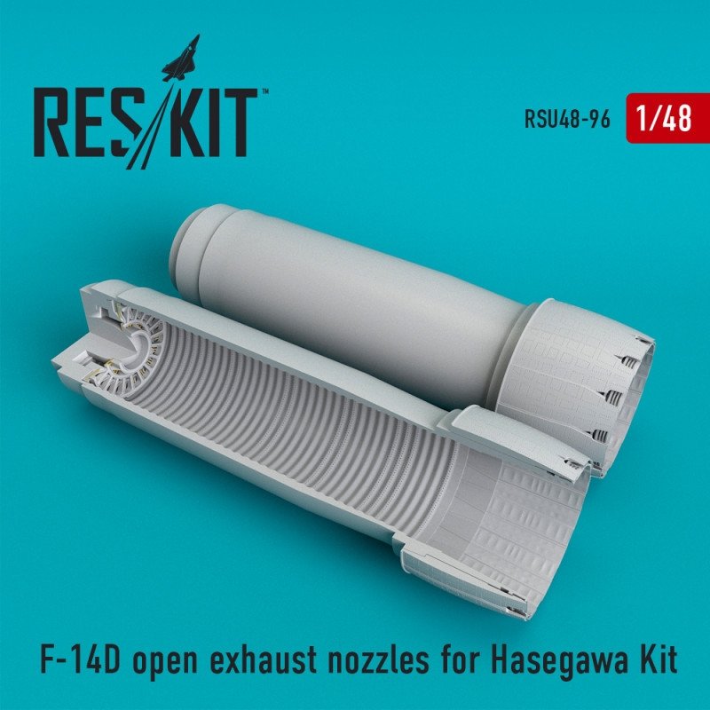 RESKIT RSU48-0096 Buses d&amp;#39;échappement ouvertes pour F-14 D (kit Hasegawa 1/48)