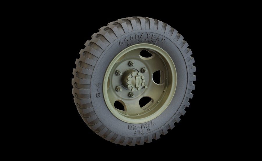 Panzer Art RE35-314 GMC road wheels set (Goodyear) 1/35 – obrázek 2