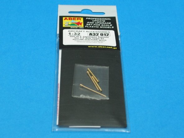 Aber A32012 Set of 2 barrels for Japanese 7.7 mm Type 97 aircraft machine guns (1/32) – image 6