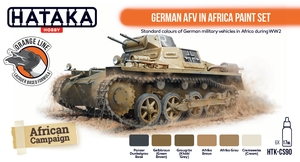 Hataka HTK-CS90 ORANGE LINE – German AFV in Africa paint set 6x17ml – image 2