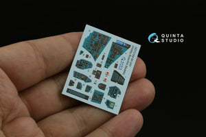Quinta Studio QD+72184 Mi-24V 3D-Printed &amp;amp; colored Interior on decal paper (Hobby Boss/ARK Models) (with 3D-printed resin parts) 1/72 – immagine 4