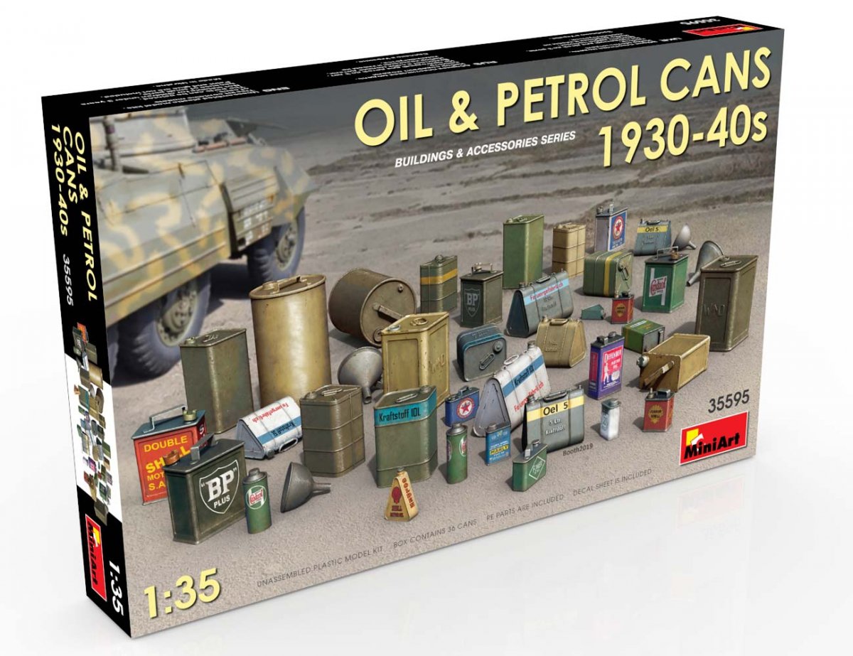MiniArt 35595 OIL &amp;amp; PETROL CANS 1930-40s (1/35) – image 2