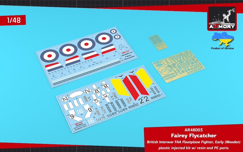 Armory Models 48003 Fairey Flycatcher British FAA Inter-War Floatplane Fighter, on Wooden Floats 1/48 – image 4
