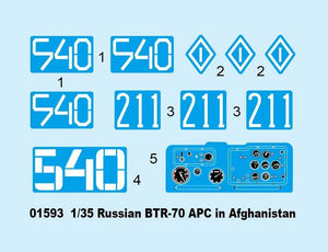 Trumpeter 01593 Russian BTR-70 APC in Afghanistan 1/35 – obrázek 4