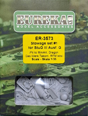 Eureka XXL ER-3573 Stowage Set for Sturmgeschütz III Ausf.G (Das Werk, Dragon, MiniArt, RFM, Takom) 1/35 – image 2