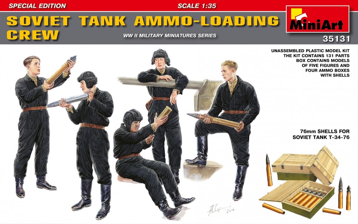 MiniArt 35131 SOVIET TANK AMMO LOADING CREW 1/35