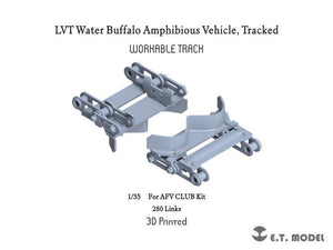 ET Model P35-028 LVT Water Buffalo Amphibious Vehicle, Tracked Workable Track ( 3D Printed ) 1/35