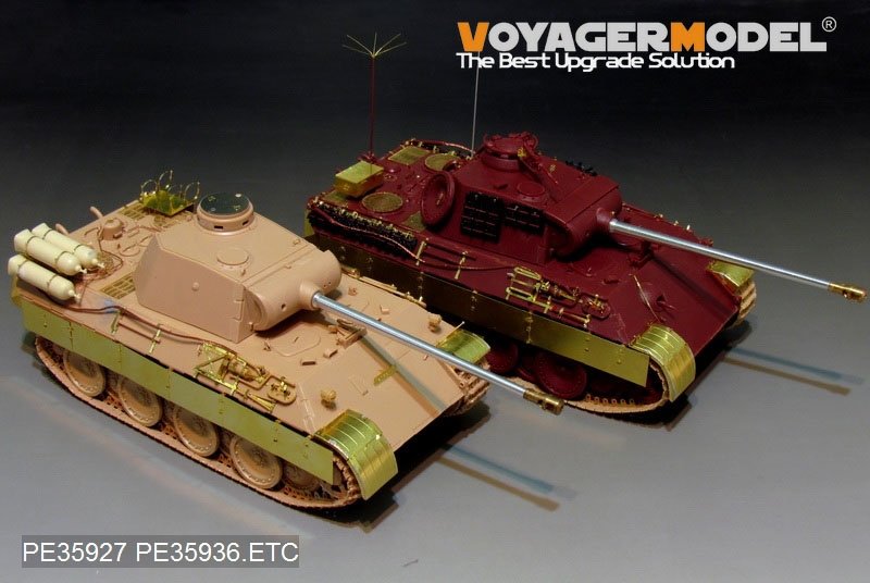 Voyager Model PE35936 WWII German Panther D w/&amp;quot;Stadtgas&amp;quot; Fuel Tanks Basic For MENG TS-038 1/35 – image 18