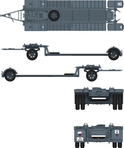Das Werk DW35002 Sonderanhänger 115 10 Ton Tank Trailer Sd.Ah. 115 1/35 – obrázek 3
