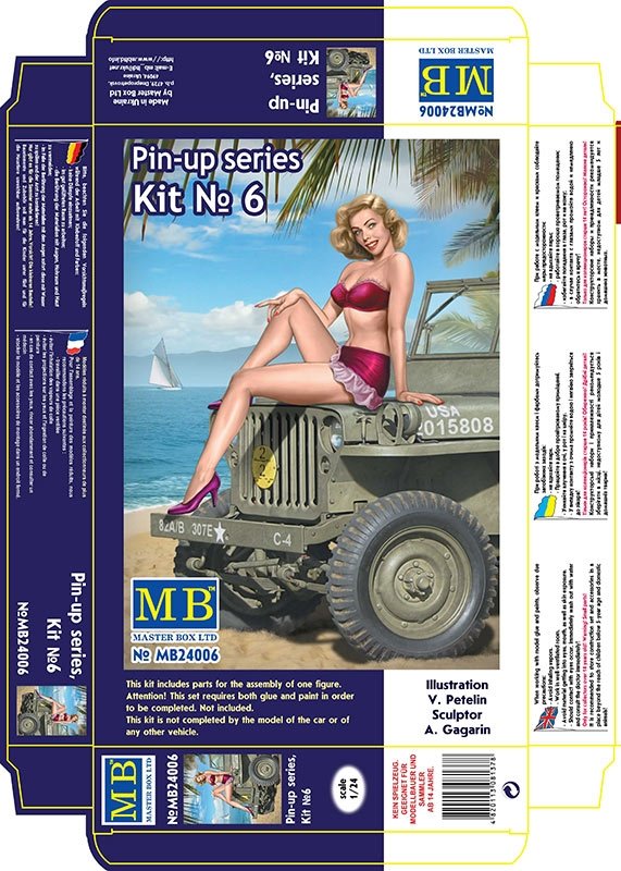 Master Box 24006 Pin-up series Kit No. 6 Samantha 1/24 – image 3