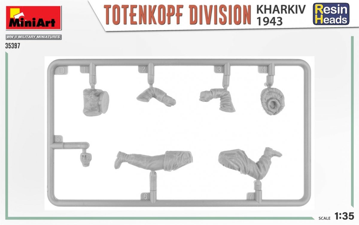 MiniArt 35397 TOTENKOPF DIVISION. KHARKOV 1943. RESIN HEADS 1/35 – image 4
