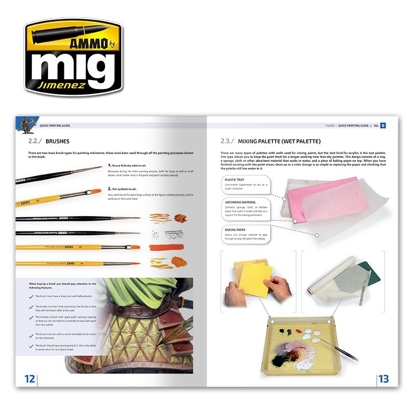 Ammo of Mig Jimenez 6220 ENCYCLOPEDIA OF FIGURES MODELLING TECHNIQUES VOL. 0 - QUICK GUIDE FOR PAINTING (English) – imagen 4