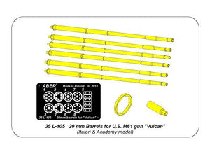 Aber 35L-105 20 mm Barrels for US M61 gun Vulcan (1/35) – image 10
