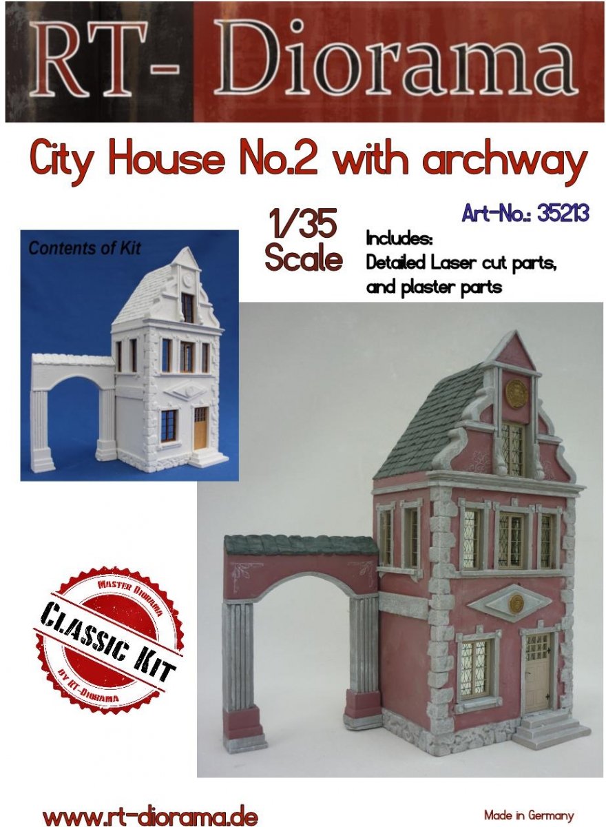 RT-Diorama 35213 City House No.2 with archway 1/35