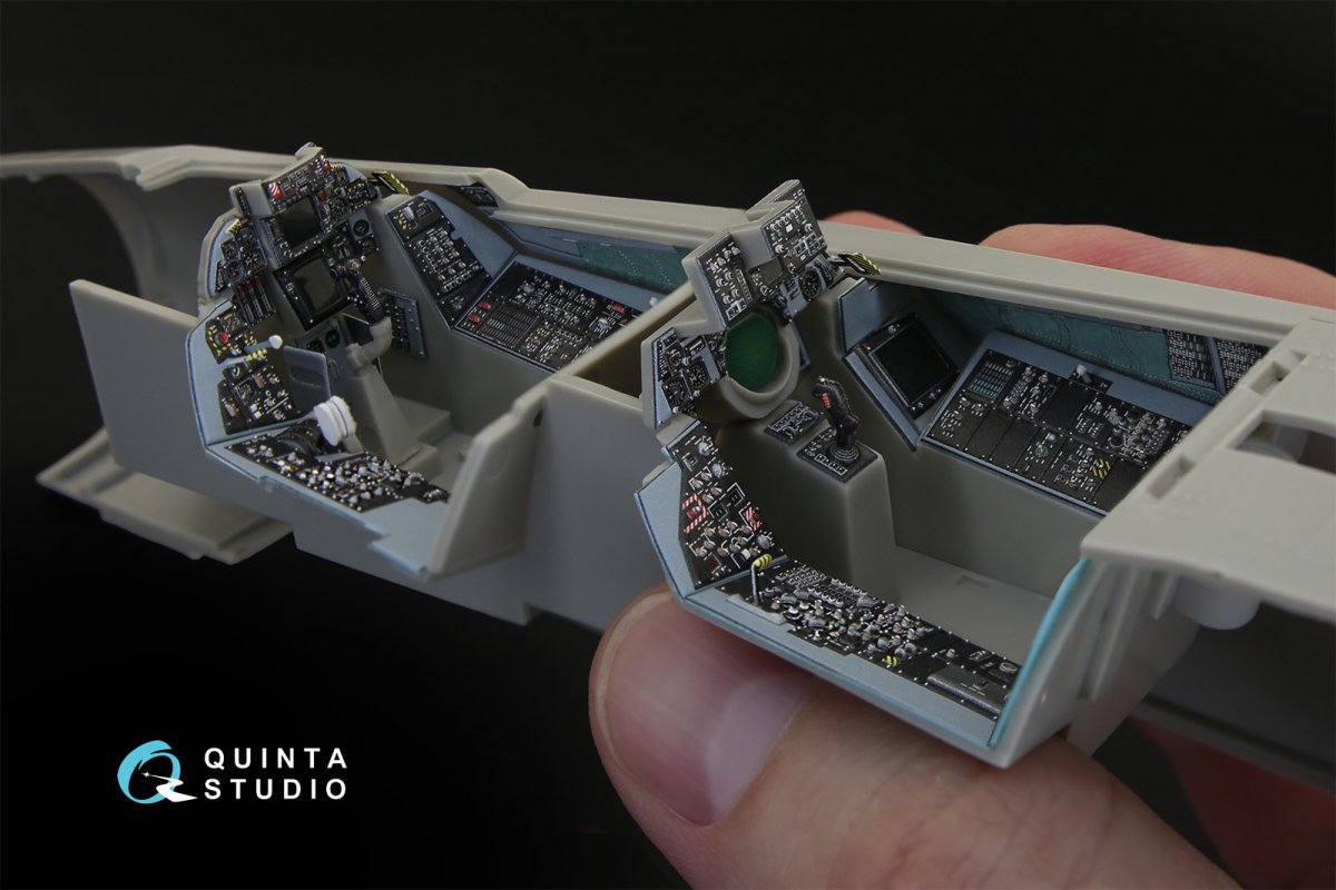 Quinta Studio QD32032 F-14A 3D-Printed &amp;amp; colored Interior on decal paper (for Tamiya kit) 1/32 – image 6