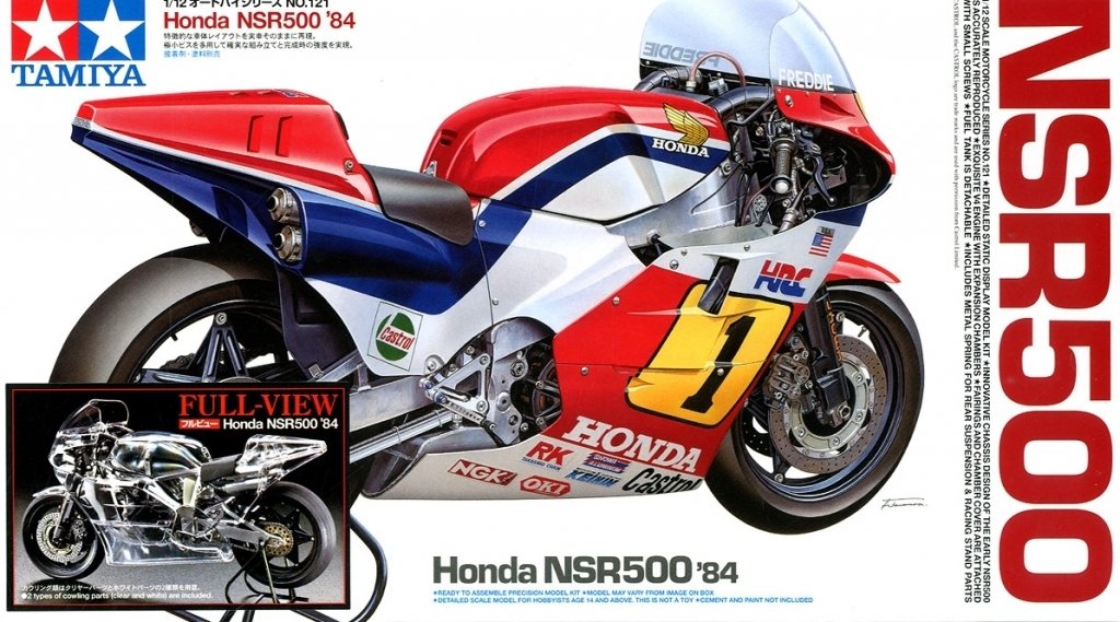 Tamiya 14126 Honda NSR500 84 Full View 1/12