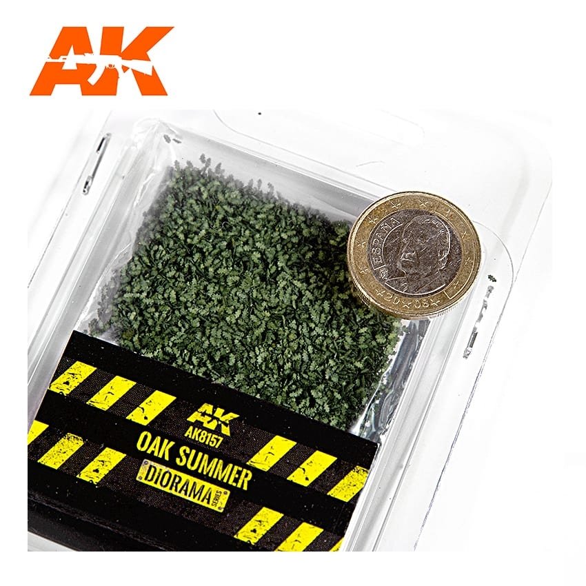 AK Interactive AK8157 OAK SUMMER LEAVES 28MM 1/72 – immagine 2