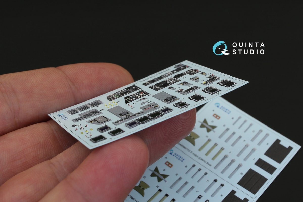 Quinta Studio QD48090 F-15E 3D-Printed &amp;amp; colored Interior on decal paper (for GWH kit) 1/48 – Bild 4