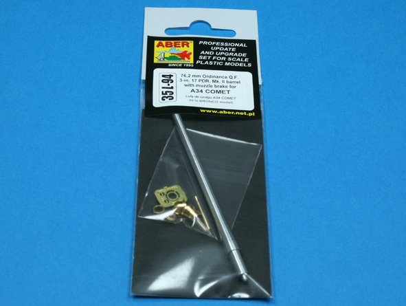 Aber 35L-094 Tank gun barrel for british A34 Comet 1/35 – image 6