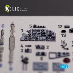 KELIK K72138 Il-2 Shturmovik - interior 3D decals for Tamiya kit 1/72 – immagine 3