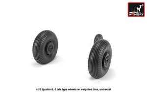 Armory Models AW32016 Iljushin IL-2 Bark late type wheels w/ weighted tires 1/32 – Bild 3