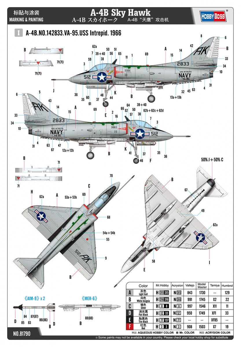 Hobby Boss 81790 A-4B Sky Hawk 1/48