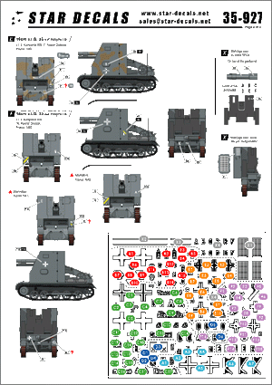 Star Decals 35-927 Bison I 15cm sIG 33 auf PzKpfw IB 1/35 – immagine 2