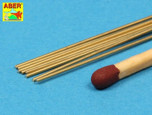 Aber BR06 Brass round rods 0.60 mm length 250 mm x 8 pcs. – obrázek 4