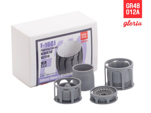 Gloria GR48012A F-16CJ F110-GE Exhaust Nozzle &amp;amp; Afterburner OPEN TAMIYA 1/48 – image 6